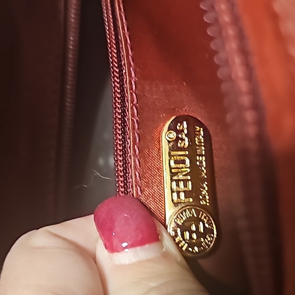 Fendi/fendi bag/Leather seude and nylon/Fendi 80s Vintage authentic Crossbag - Picture 10 of 10